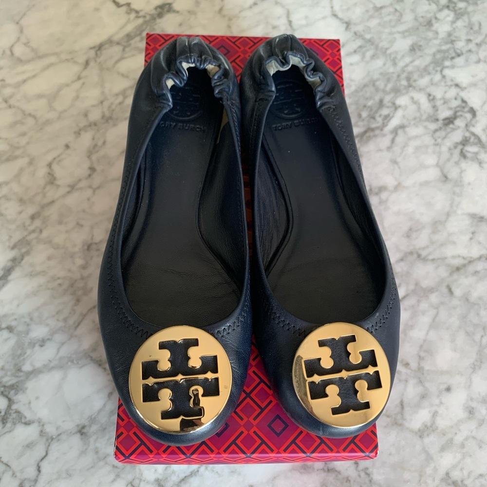 Navy Tory Burch Flat